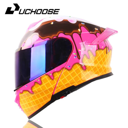 ICE CREAM LOOK MOTORCYCLE HELMET – A SWEET TWIST ON SAFETY AND STYLE