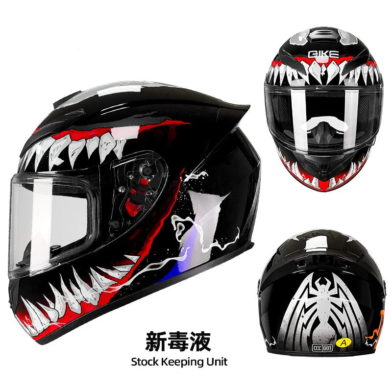 DOT Unisex Motorcycle Full Helmet – Reliable Safety for All-Season Riding