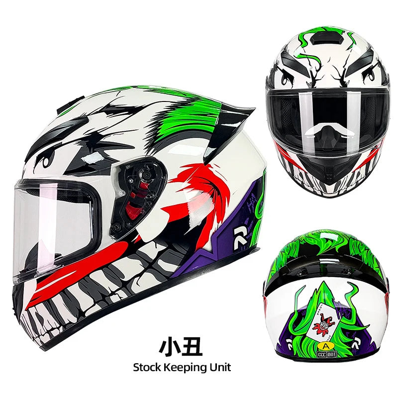 DOT Unisex Motorcycle Full Helmet – Reliable Safety for All-Season Riding