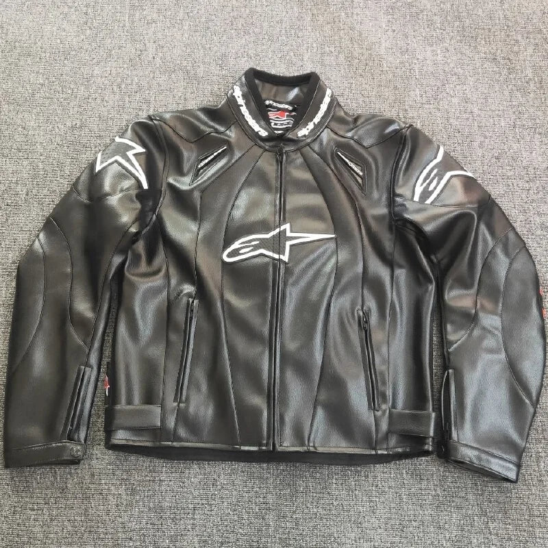 Alpinestars Leather Motorcycle Jacket – Iconic Protection and Style