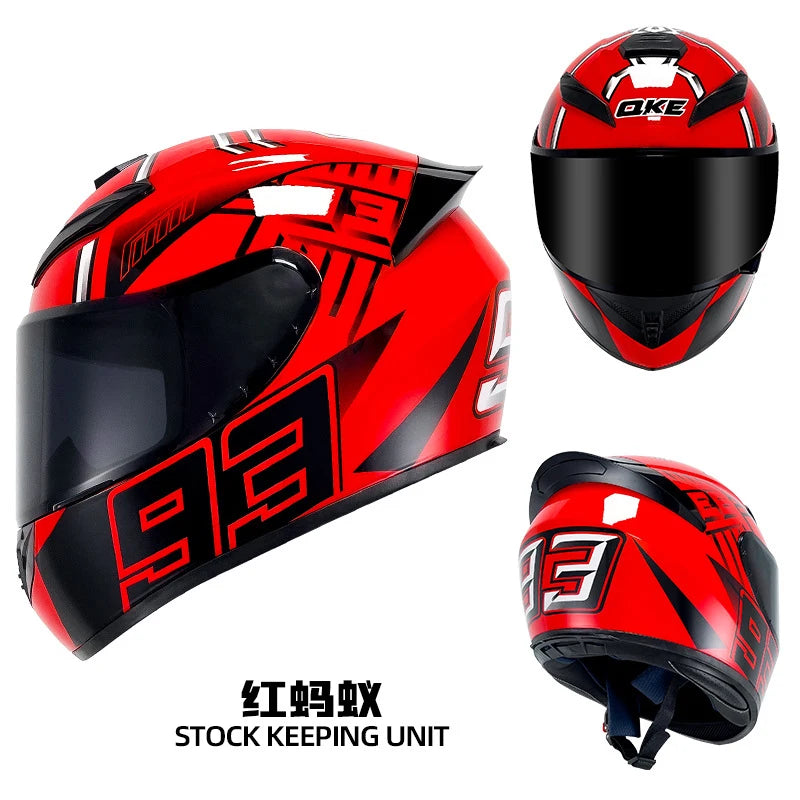 DOT Unisex Motorcycle Full Helmet – Reliable Safety for All-Season Riding