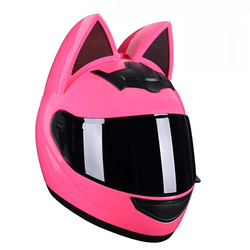 FULL FACE CAT EAR MOTORCYCLE HELMET – SAFETY WITH A PLAYFUL EDGE