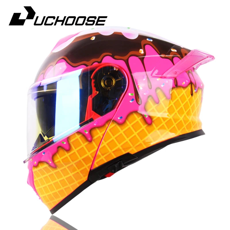 ICE CREAM LOOK MOTORCYCLE HELMET – A SWEET TWIST ON SAFETY AND STYLE