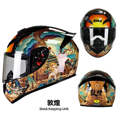 DOT Unisex Motorcycle Full Helmet – Reliable Safety for All-Season Riding