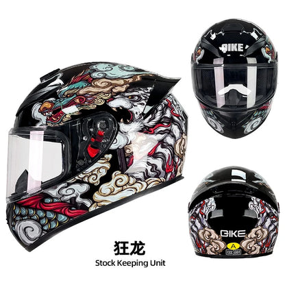 DOT Unisex Motorcycle Full Helmet – Reliable Safety for All-Season Riding