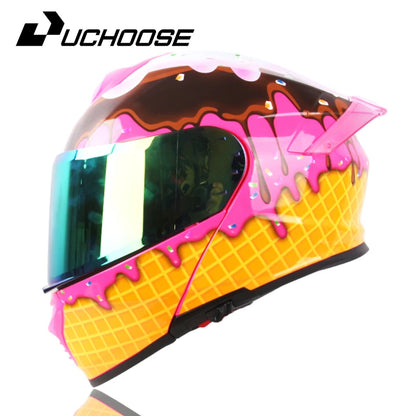 ICE CREAM LOOK MOTORCYCLE HELMET – A SWEET TWIST ON SAFETY AND STYLE