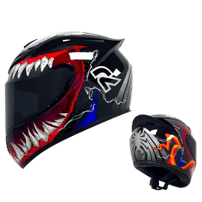 DOT Unisex Motorcycle Full Helmet – Reliable Safety for All-Season Riding