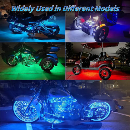 12V MOTORCYCLE LED STRIP – MULTI-COLOR UNDERGLOW WITH SOUND CONTROL