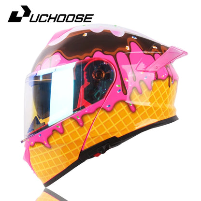 ICE CREAM LOOK MOTORCYCLE HELMET – A SWEET TWIST ON SAFETY AND STYLE