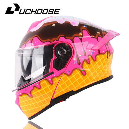 ICE CREAM LOOK MOTORCYCLE HELMET – A SWEET TWIST ON SAFETY AND STYLE