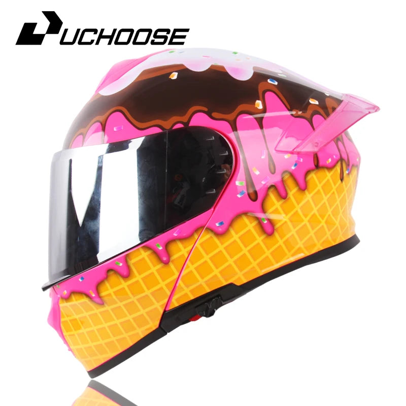 ICE CREAM LOOK MOTORCYCLE HELMET – A SWEET TWIST ON SAFETY AND STYLE