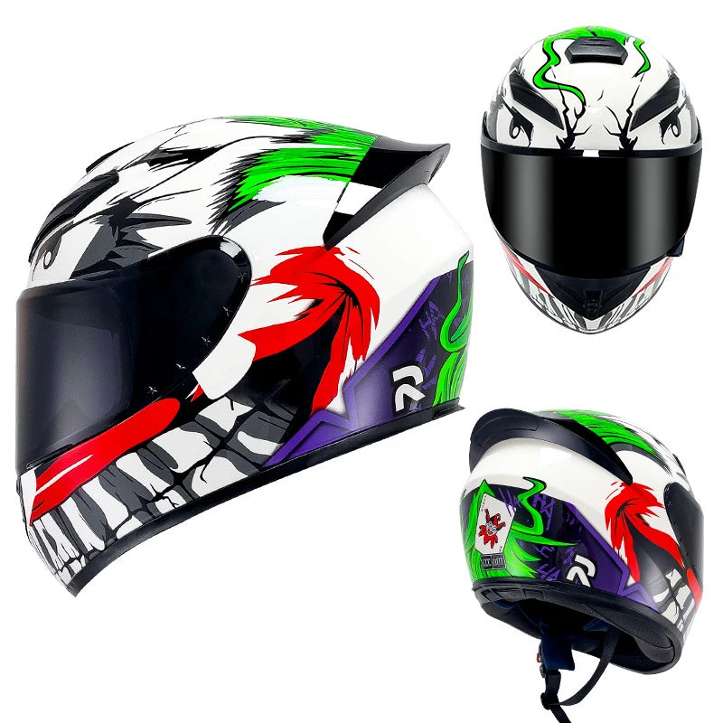 DOT Unisex Motorcycle Full Helmet – Reliable Safety for All-Season Riding