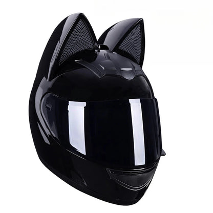 FULL FACE CAT EAR MOTORCYCLE HELMET – SAFETY WITH A PLAYFUL EDGE