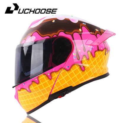 ICE CREAM LOOK MOTORCYCLE HELMET – A SWEET TWIST ON SAFETY AND STYLE