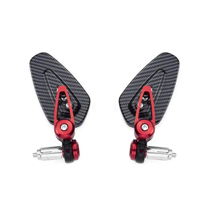 CARBON FIBER PATTERN BAR END MIRRORS – STYLE AND FUNCTIONALITY IN ONE